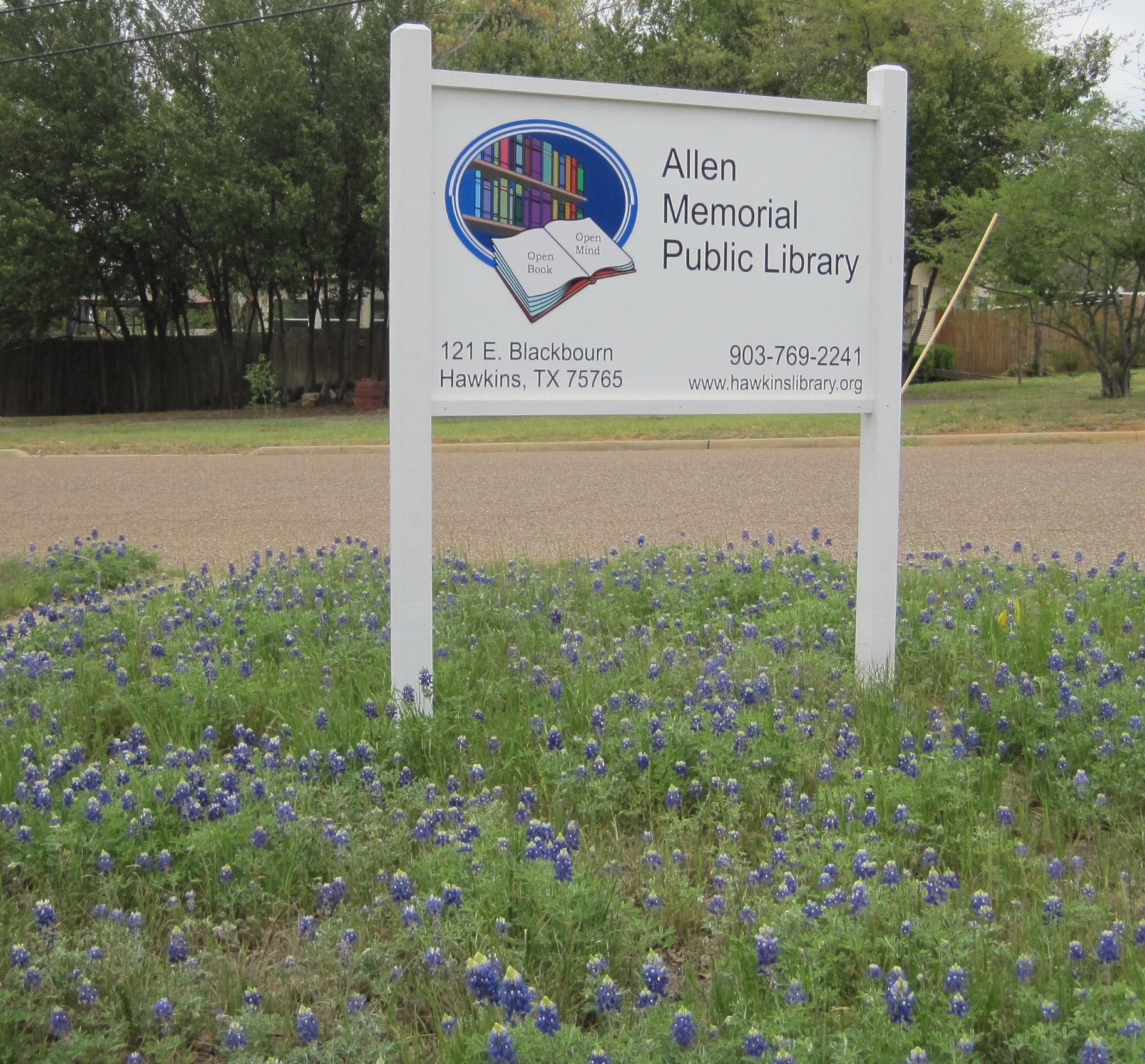 Sign With Bluebonnets
